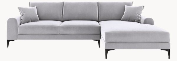 Sofa narożna o wyglądzie aksamitu Madara (4-osobowa)