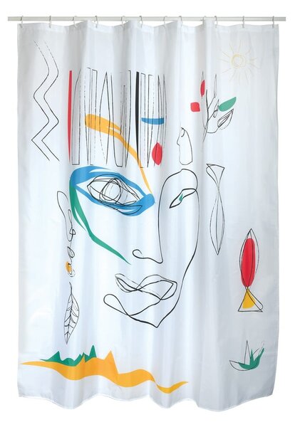 Zasłona prysznicowa 180x200 cm Faces – Spirella