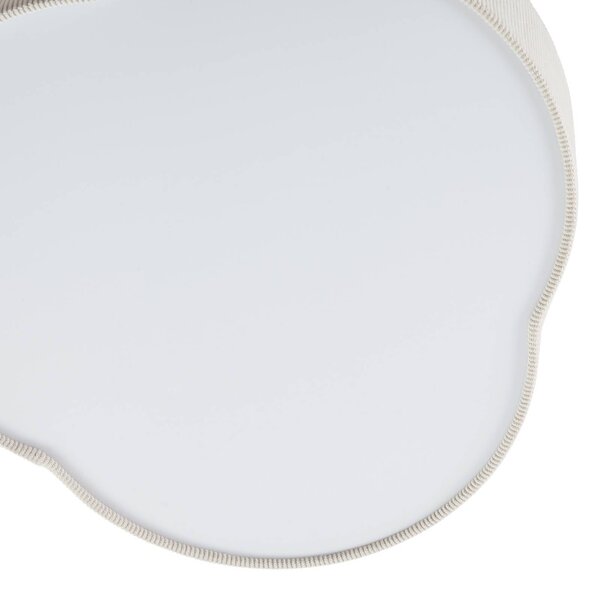 Lampa sufitowa Winona Lindby, możliwość ściemniania, kremowy / amber, salon / jadalnia, tkanina / materiał / jedwab