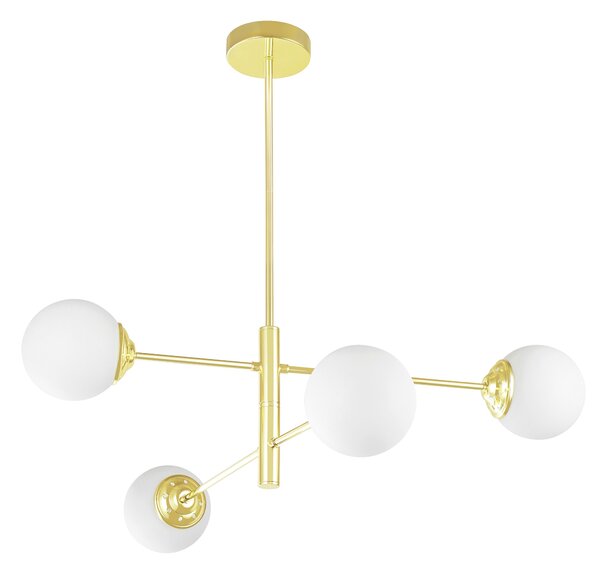 NOWOCZESNA LAMPA SUFITOWA WISZĄCA KLASYCZNE ZŁOTO FINO PRO W4
