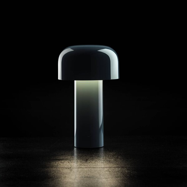 FLOS Lampa stołowa Flos LED z akumulatorem Bellhop, niebieska, 21 cm, ściemniana, możliwość ściemniania, niebieski, salon / jadalnia, tworzywo sztuczne, design
