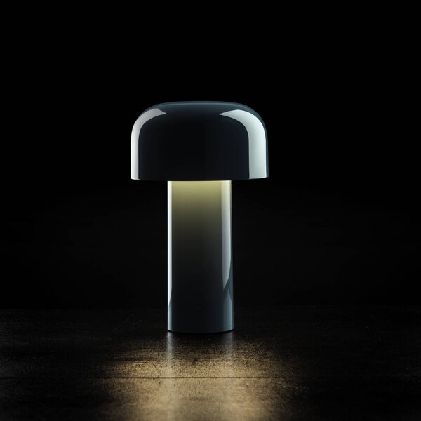 FLOS Lampa stołowa Flos LED z akumulatorem Bellhop, niebieska, 21 cm, ściemniana, możliwość ściemniania, niebieski, salon / jadalnia, tworzywo sztuczne, design
