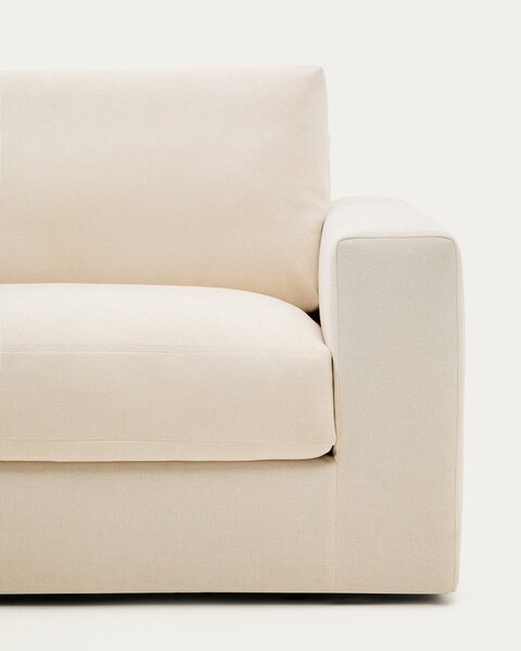 Beżowa sofa z tkaniny szenilowej 220 cm Alea – Kave Home
