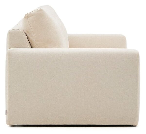 Beżowa sofa z tkaniny szenilowej 220 cm Alea – Kave Home