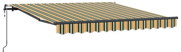Markiza wysuwana Zielony i żółty 350 x 250 cm