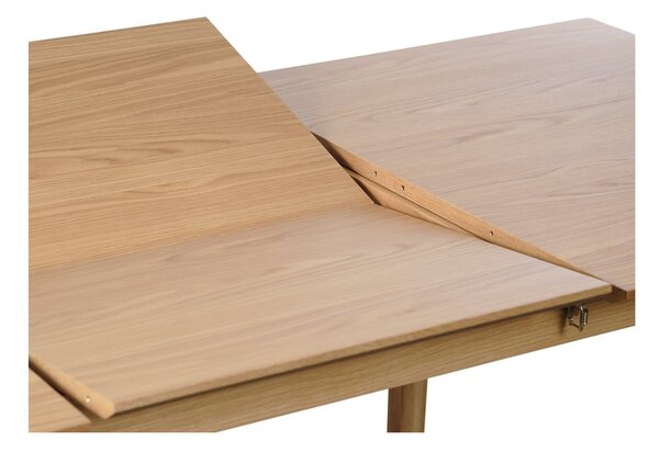 Rozkładany stół z blatem w dekorze dębu 95x190 cm Bari – Unique Furniture