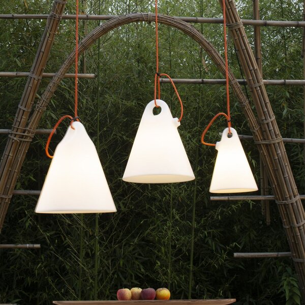 Zewnętrzna Lampa Martinelli Luce, Trilly, biały, taras, tworzywo sztuczne, design