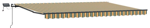 Markiza wysuwana Zielony i żółty 500 × 300 cm