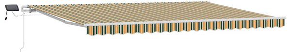 Markiza wysuwana Zielony i żółty 500 × 300 cm