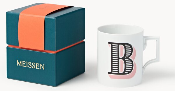 Westwing x MEISSEN, ręcznie wykonany kubek z ozdobnym motywem Initials