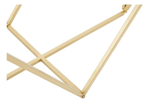 Konsola w kolorze złota ze szklanym blatem 40x120 cm Farran – Premier Housewares