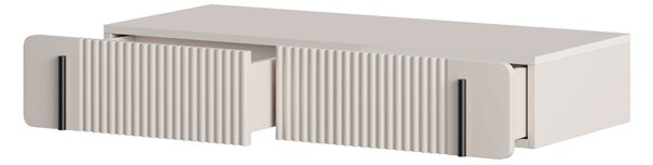 Toaletka Malmi 100 cm wisząca z szufladami - kaszmir / czarny