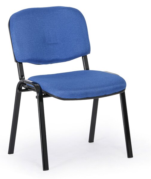 Krzesło konferencyjne VIVA PLUS - czarne nogi, niebieski