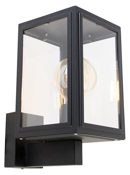 Inteligentna rustykalna lampa ścienna czarna z WiFi G95 - Sutton Up