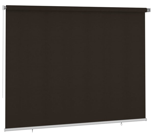 Roleta zewnętrzna, 300x230 cm, brązowa, HDPE