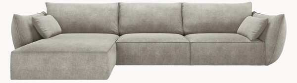 Sofa narożna o wyglądzie sztruksu Vanda (4-osobowa)