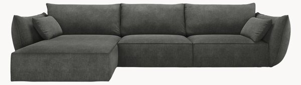 Sofa narożna o wyglądzie sztruksu Vanda (4-osobowa)