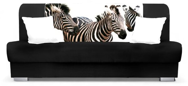 Czarno-biała wersalka z funkcją spania zebra G8-H16