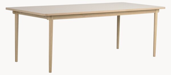 Okrągły stół do jadalni z drewna dębowego Fairmount, 220/265 x 95 cm