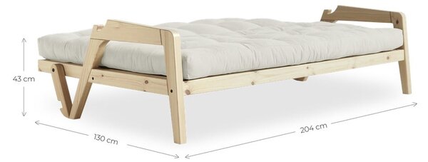 Wielofunkcyjna sofa Karup Design Grab Natural Clear/Olive Green