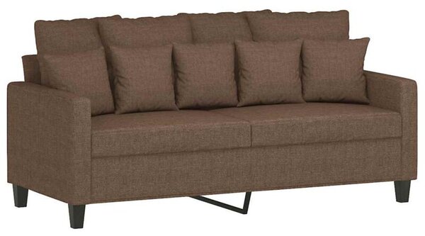 Sofa 2-osobowa, brÄ zowa, 140 cm, tapicerowana tkaninÄ