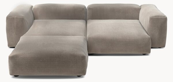 Narożna sofa modułowa ze sztruksu Vetsak (3-osobowa)