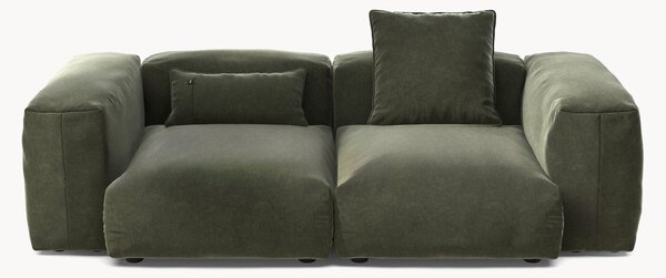 Sofa modułowa z aksamitu Vetsak (2-osobowa)