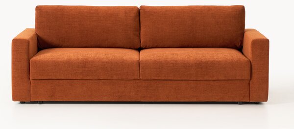 Sofa rozkładana z aksamitu z miejscem do przechowywania Tasha (3-osobowa)