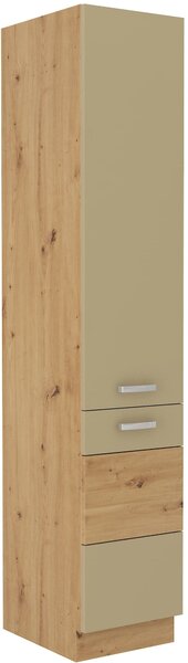 Wysoka szafka kuchenna słupek ARTISAN HG 40 DK-210 2F Cappucino/Dąb Artisan