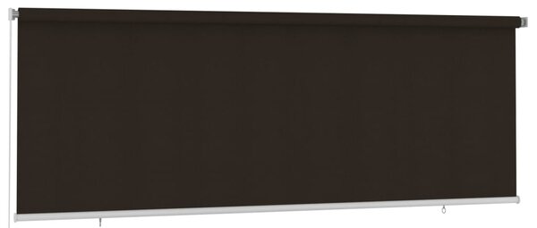 Roleta zewnętrzna, 400x140 cm, brązowa, HDPE
