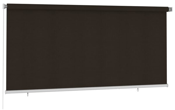 Roleta zewnętrzna, 300x140 cm, brązowa, HDPE