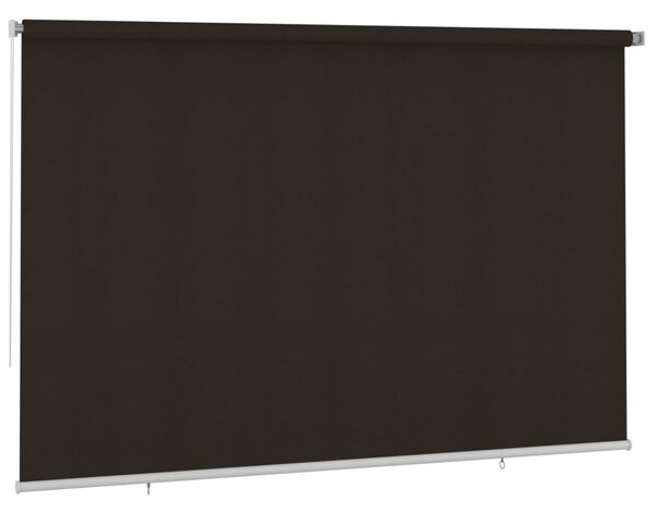 Roleta zewnętrzna, 350x230 cm, brązowa, HDPE