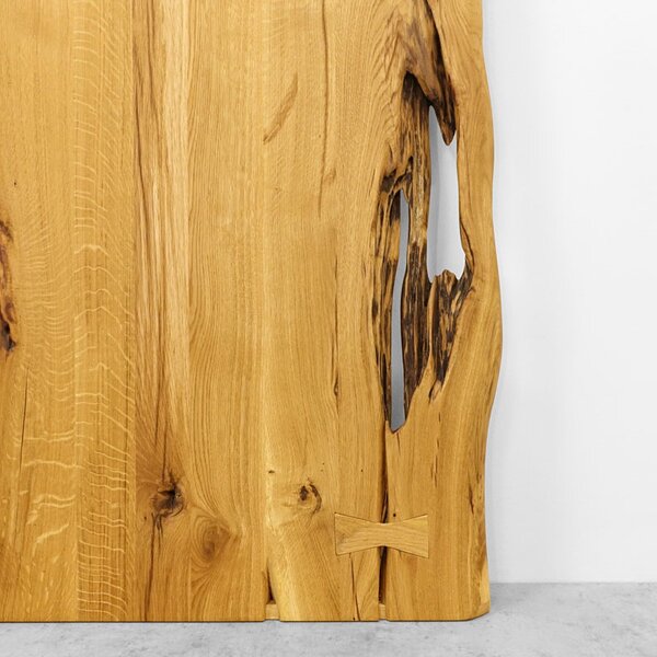 Drzwi przesuwne drewniane dębowe jednoskrzydłowe ONE BOARD RUSTIC olej naturalny