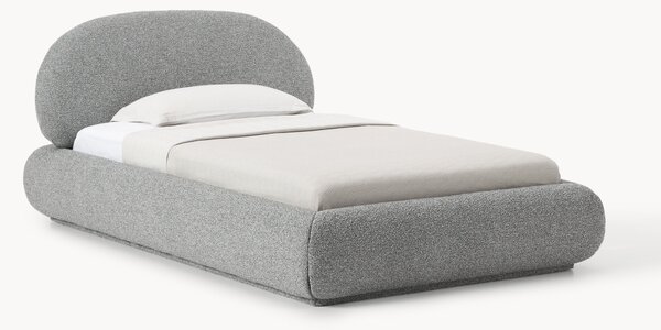 Łóżko tapicerowane Bouclé Alba