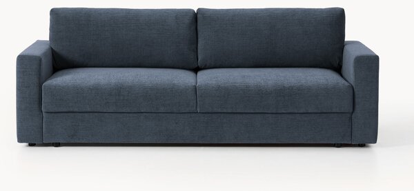 Sofa rozkładana z aksamitu z miejscem do przechowywania Tasha (3-osobowa)