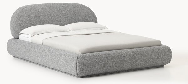 Łóżko tapicerowane Bouclé Alba