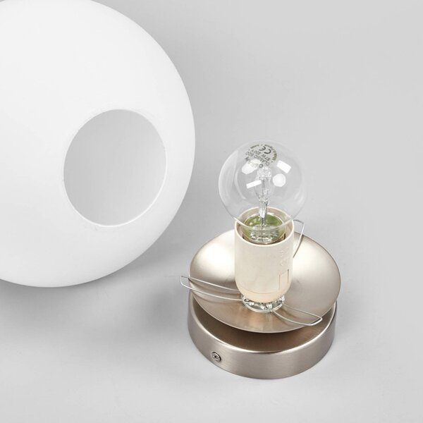 Lampa sufitowa Lennie Lindby, możliwość ściemniania, biały / opal, łazienka, szkło, nowoczesny