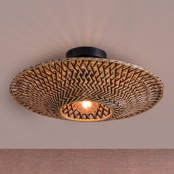 Good & Mojo Lampa sufitowa Bali, możliwość ściemniania, jasne drewno, salon / jadalnia, bambus, design