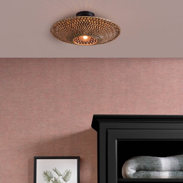 Good & Mojo Lampa sufitowa Bali, możliwość ściemniania, jasne drewno, salon / jadalnia, bambus, design