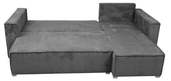 Rozkładana narożna sofa SMART COSARO szara, dwustronna + 2 poduszki GRATIS