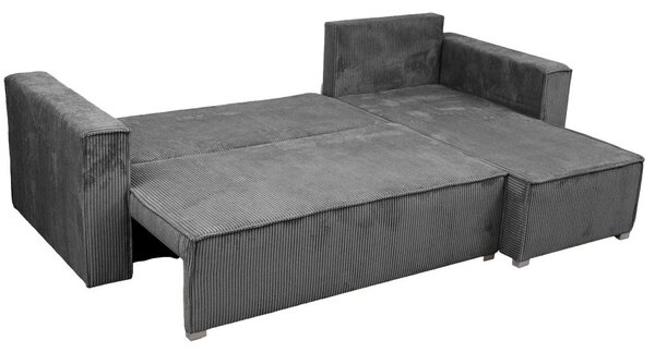 Rozkładana narożna sofa SMART COSARO szara, dwustronna + 2 poduszki GRATIS