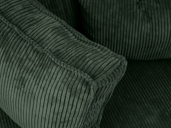 Rozkładana narożna sofa SMART COSARO ciemnozielona, dwustronna + 2 poduszki GRATIS