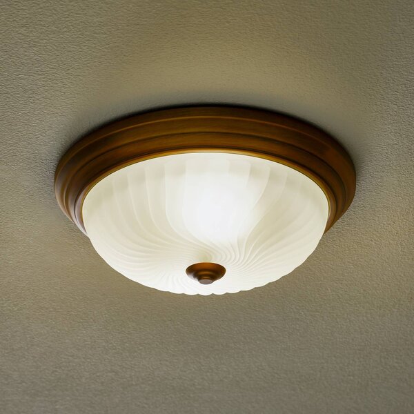 Steinhauer Lampa sufitowa CALLA, możliwość ściemniania, brązowy / mosiężny, salon / jadalnia, metal, antyczny