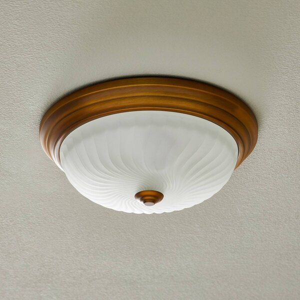 Steinhauer Lampa sufitowa CALLA, możliwość ściemniania, brązowy / mosiężny, salon / jadalnia, metal, antyczny