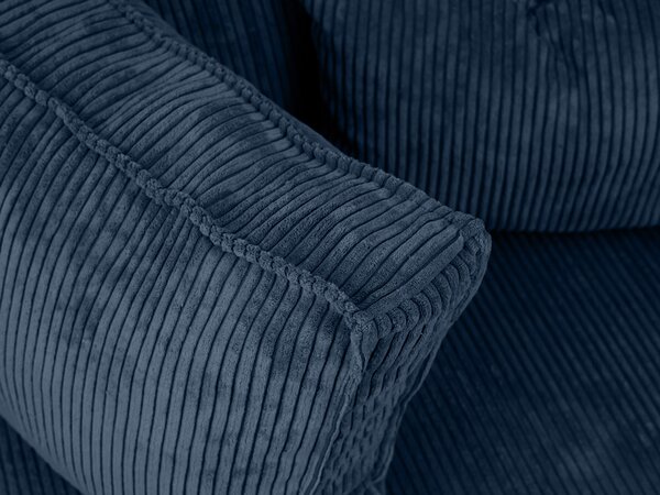 Rozkładana narożna sofa SMART COSARO granatowa, dwustronna + 2 poduszki GRATIS