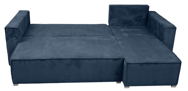 Rozkładana narożna sofa SMART COSARO granatowa, dwustronna + 2 poduszki GRATIS