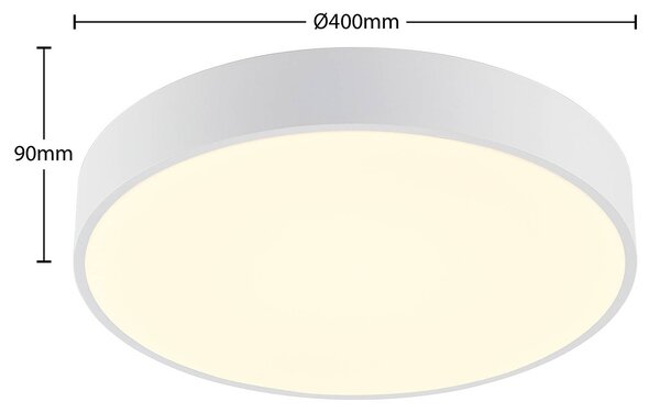 Lampa sufitowa LED Vanida Arcchio, możliwość ściemniania, biały / opal, kuchnia, aluminium, nowoczesny