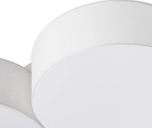 Lampa sufitowa Janita Lindby, możliwość ściemniania, czarny, salon / jadalnia, tkanina / materiał / jedwab, nowoczesny
