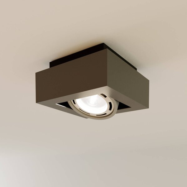 Lampa sufitowa Ronka Arcchio, możliwość ściemniania, czarny, salon / jadalnia, aluminium, nowoczesny