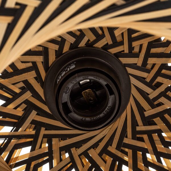 Good & Mojo Lampa sufitowa Bali, możliwość ściemniania, jasne drewno, salon / jadalnia, bambus, design